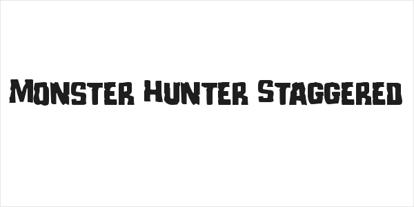 Monster Hunter Staggered Logo
