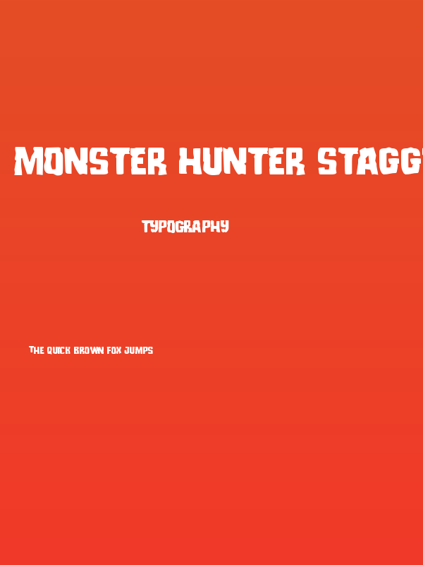 Monster Hunter Staggered Poster
