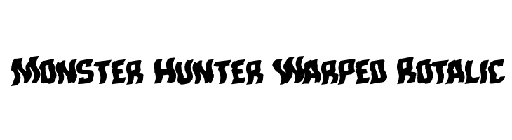Monster Hunter Warped Rotalic  免费字体下载