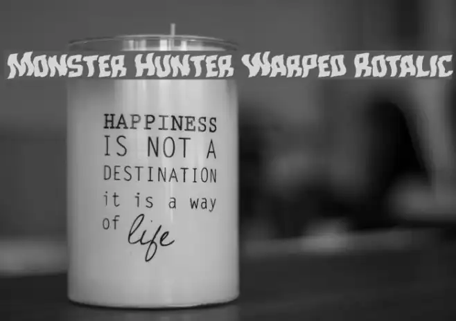 Monster Hunter Warped Rotalic Example 2
