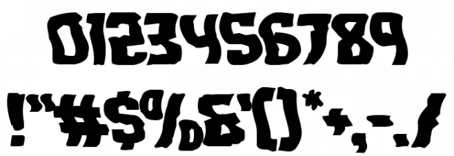 Monster Hunter Warped Font OTHER CHARS