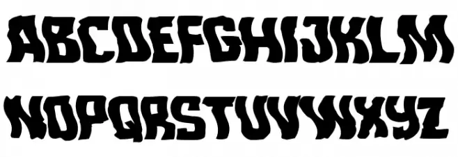 Monster Hunter Warped Schriftart Groß