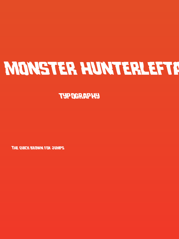 Monster HunterLeftalic Poster