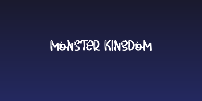 Monster Kingdom Social Header