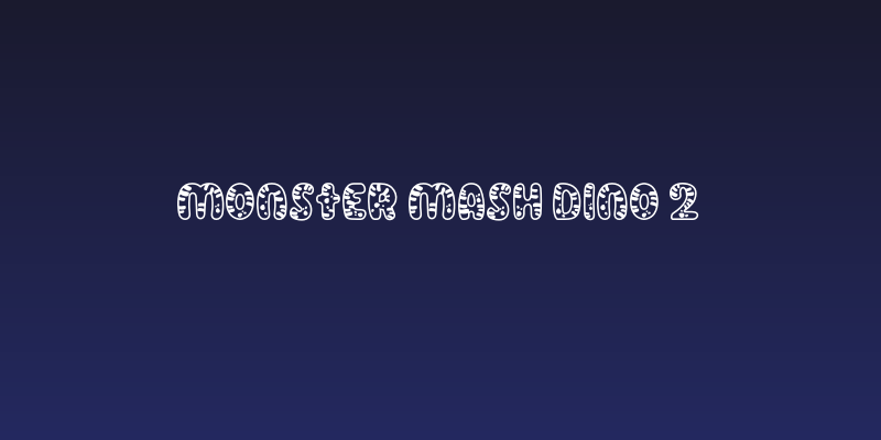 Monster Mash Dino 2 Social Header