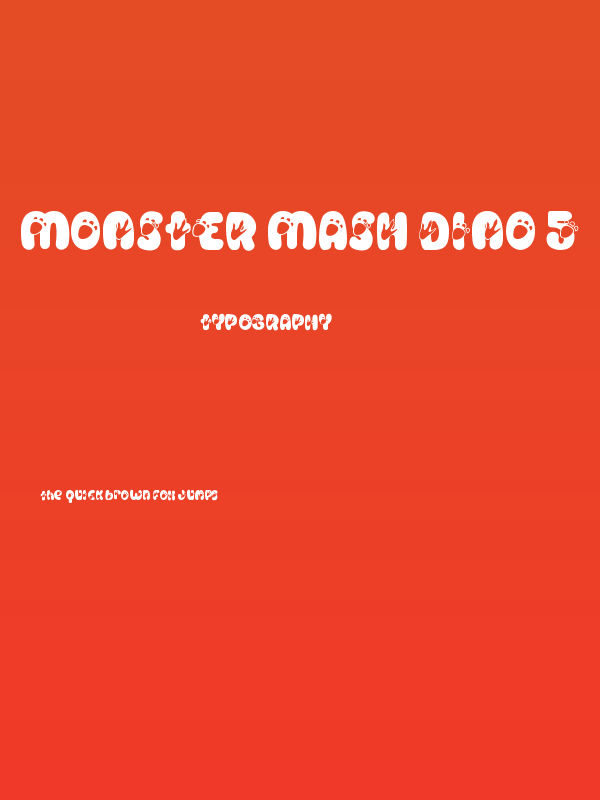 Monster Mash Dino 5 Poster