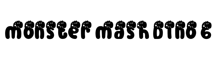 Monster Mash Dino 6  font caratteri gratis
