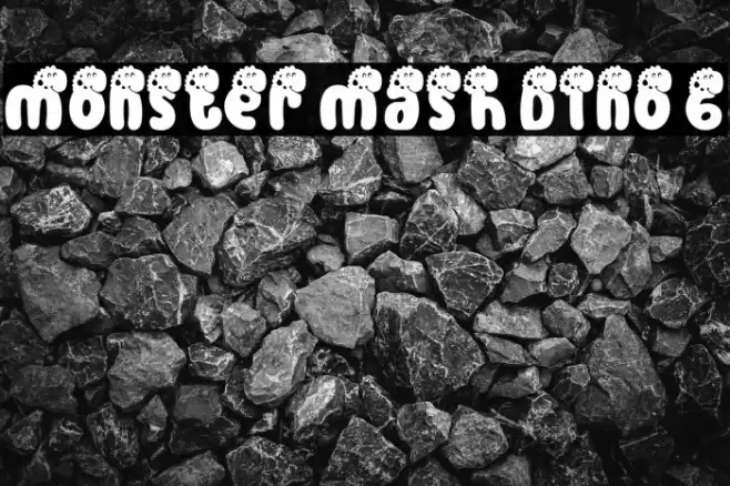 Monster Mash Dino 6 Schriftart examples