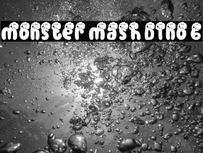 Monster Mash Dino 6 Schriftart examples