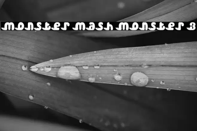 Monster Mash Monster 3 Caratteri examples