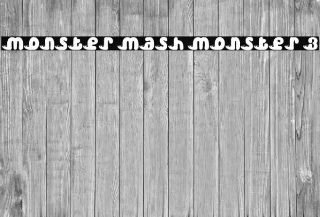 Monster Mash Monster 3 Caratteri examples