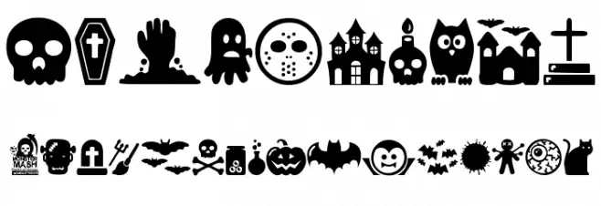 Monster Mash Font OTHER CHARS
