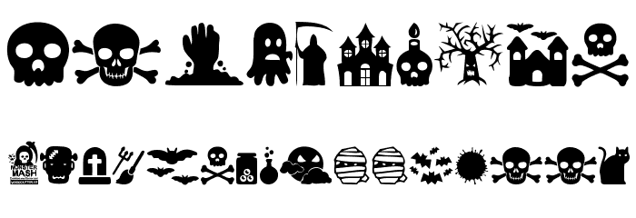 Monster Mash Font OTHER CHARS