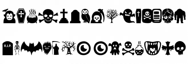 Monster Mash フォント 大文字