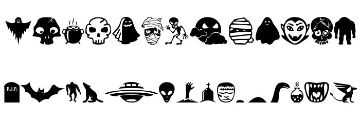 Monster Mash Font LOWERCASE