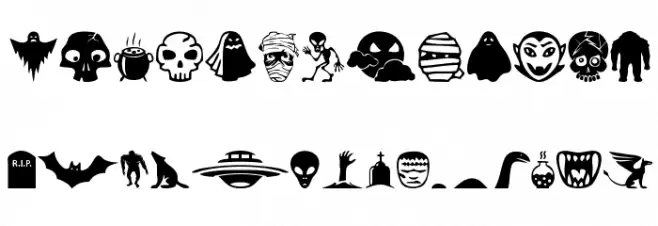 Monster Mash Fuentes MINÚSCULAS