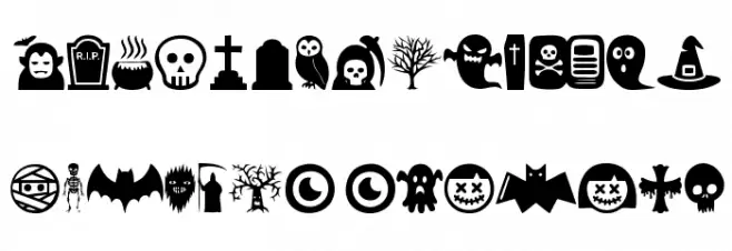 Monster Mash Font UPPERCASE