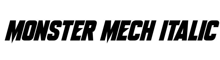 Monster Mech Italic  baixar fontes gratis
