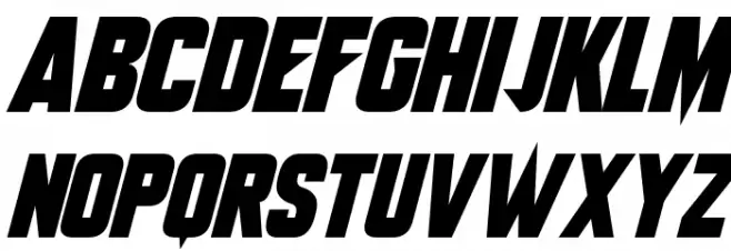Monster Mech Italic Шрифта ВЕРХНИЙ