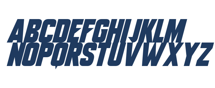 Monster Mech Italic Lowercase