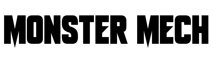 Monster Mech  Fuentes Gratis Descargar