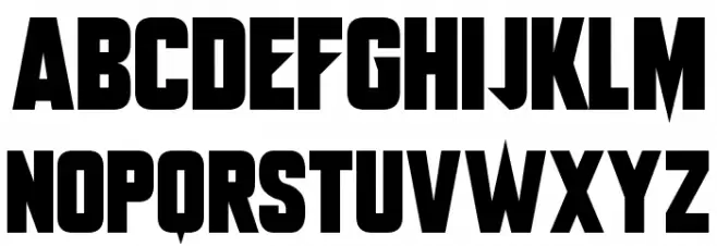Monster Mech Schriftart Groß
