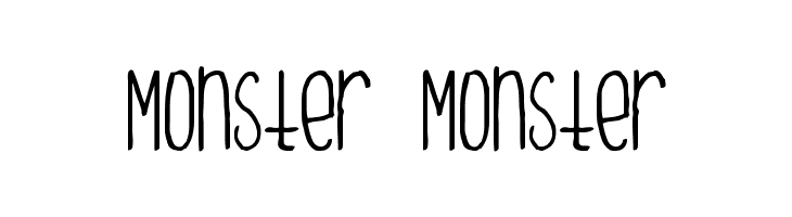 Monster Monster  नि: शुल्क फ़ॉन्ट्स डाउनलोड