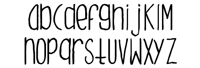 Monster Monster Font LOWERCASE
