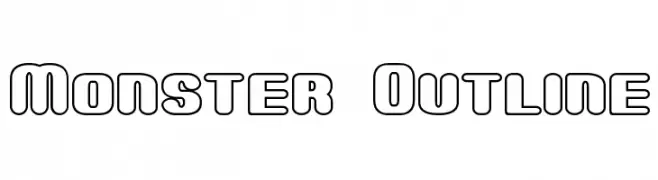 Monster Outline  les polices de caractères gratuit tlcharger