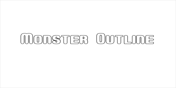 Monster Outline Logo
