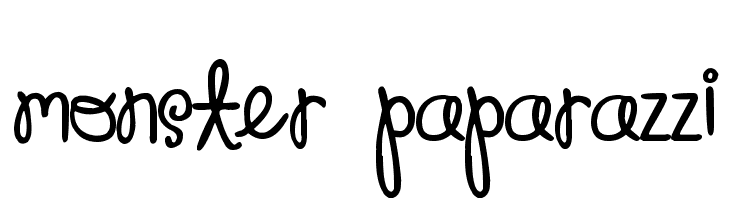 Monster Paparazzi Font