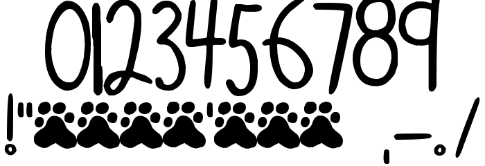 Monster Paparazzi Font OTHER CHARS