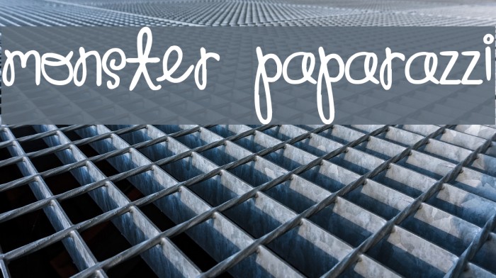 Monster Paparazzi Font examples