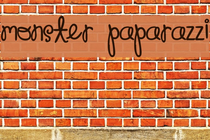 Monster Paparazzi Font examples