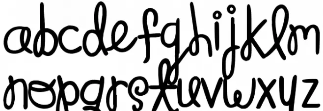 Monster Paparazzi Font LOWERCASE