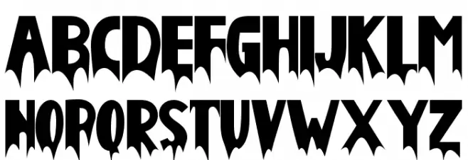 Monster Phantom Font UPPERCASE