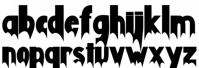 Monster Phantom Font LOWERCASE