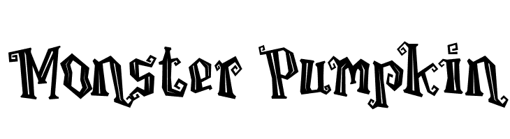Monster Pumpkin  フリーフォントのダウンロード