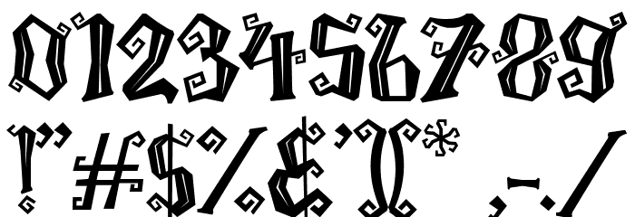 Monster Pumpkin Font OTHER CHARS