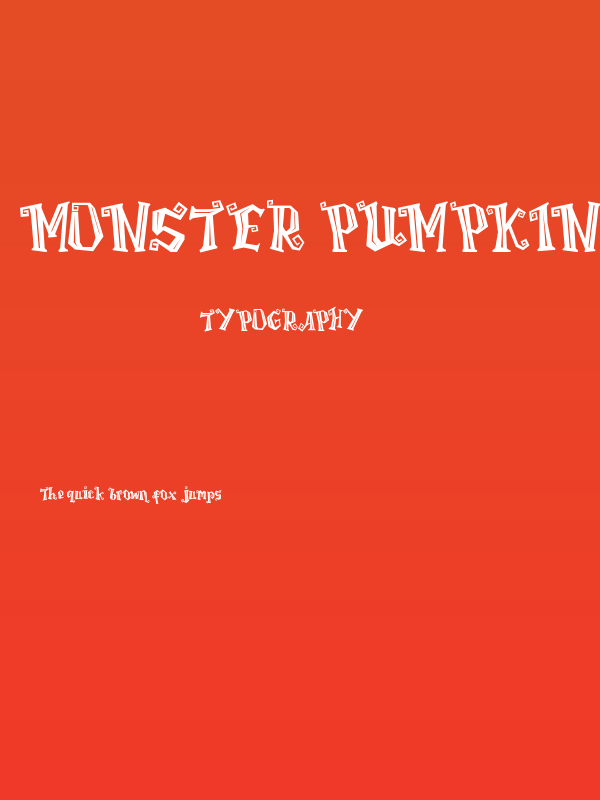 Monster Pumpkin Poster