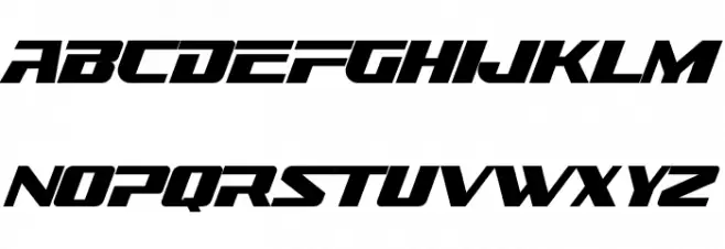 Monster Racing Font LOWERCASE