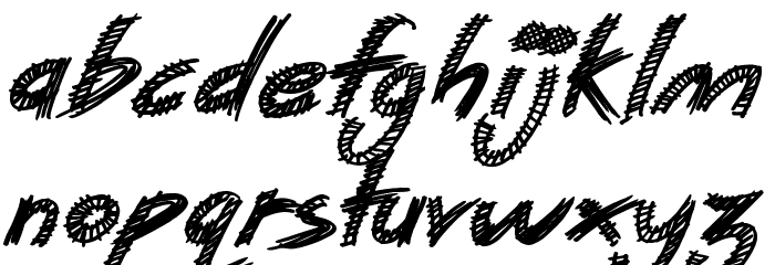 Monster Reading Font LOWERCASE