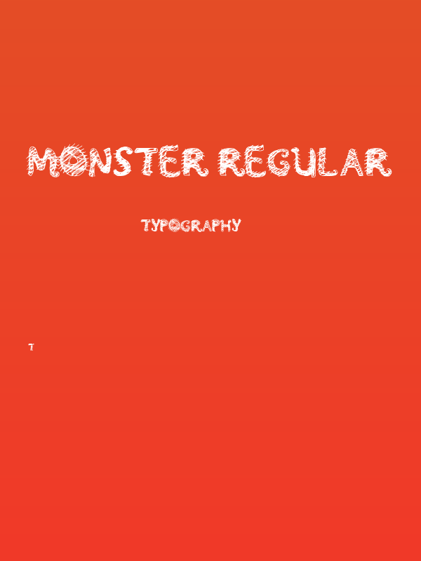 Monster Regular Poster