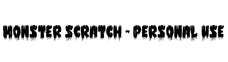 Monster Scratch - Personal use  baixar fontes gratis