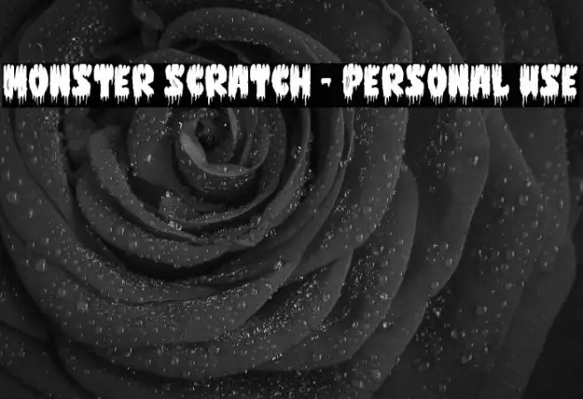 Monster Scratch - Personal use Example 1