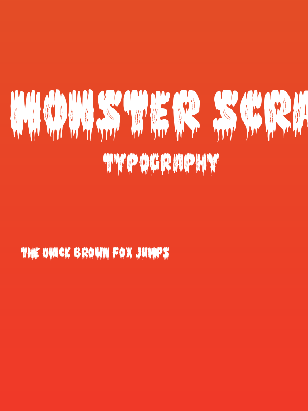 Monster Scratch - Personal use Poster