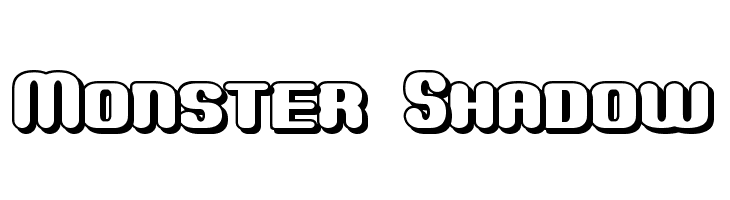 Monster Shadow Font