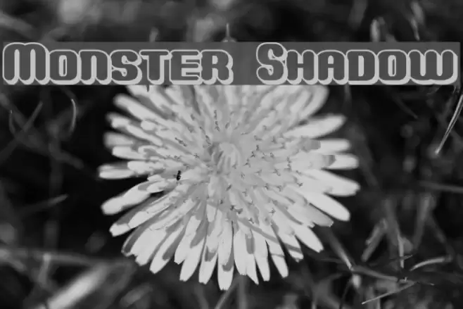 Monster Shadow Font examples