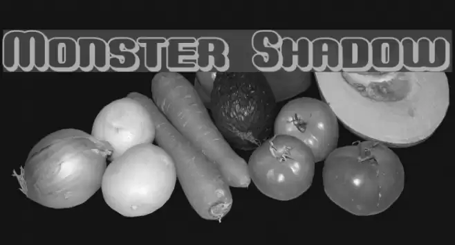Monster Shadow Font examples