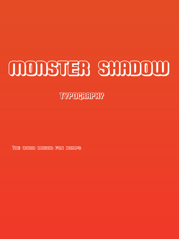 Monster Shadow Poster